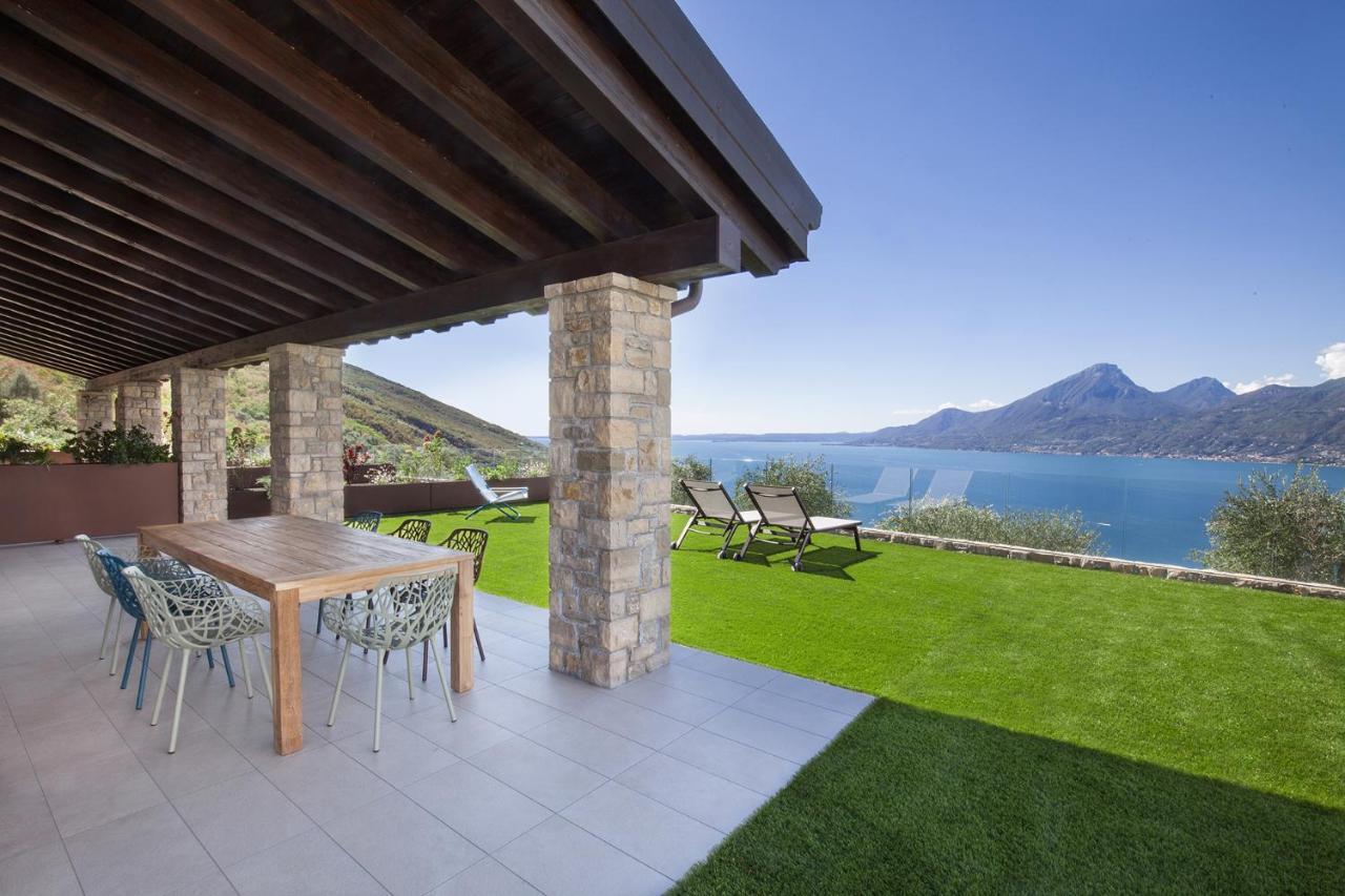 Villa Divina - Apt Icona Con Piscina E Vista Lago Castelletto Di Brenzone Kültér fotó