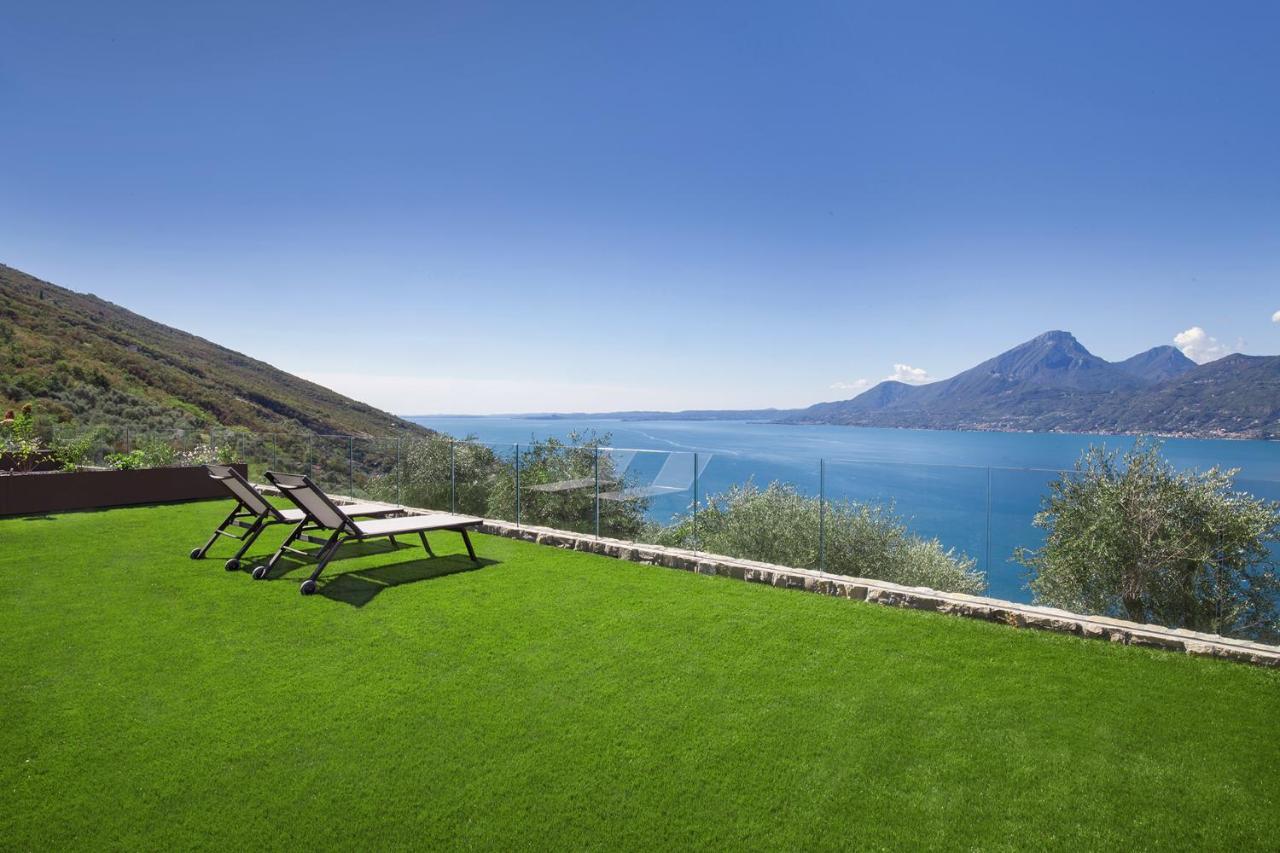 Villa Divina - Apt Icona Con Piscina E Vista Lago Castelletto Di Brenzone Kültér fotó